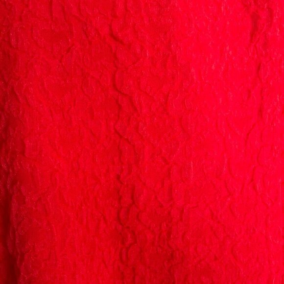 Madden NYC XXL Red Textured Tie Bust Mini Dress - Picture 13 of 15